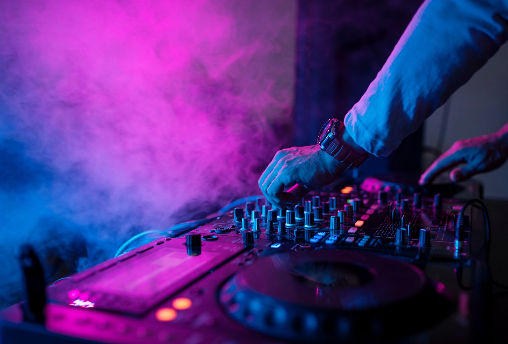 DJ playing sound